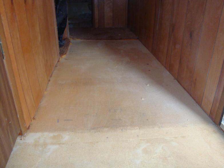 water damage after tear out